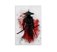 ZLLJXFZZ Samurai Poster Shadow, Silent Night Assassin Wall Art Mural Modern Decoration Hanging Art Poster 20x30inch(50x75cm)