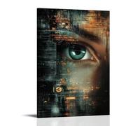 ZLLJXFZZ Sci-Fi Poster Echo, AI Memory Fragment Wall Art Mural Modern Decoration Hanging Art Poster 08x12inch(20x30cm)