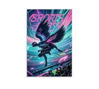 ZLLJXFZZ Sports Poster_ Cyber Falcon - AI Wingsuit Wall Art Mural Modern Decoration Hanging Art Poster 24x36inch(60x90cm)
