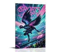 ZLLJXFZZ Sports Poster_ Cyber Falcon - AI Wingsuit Wall Art Mural Modern Decoration Hanging Art Poster 08x12inch(20x30cm)