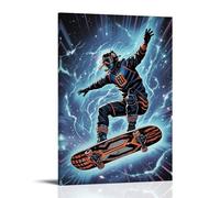 ZLLJXFZZ Sports Poster_ Dark Energy - Anti-Gravity Board Wall Art Mural Modern Decoration Hanging Art Poster 24x36inch(60x90cm)