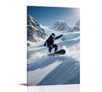 ZLLJXFZZ Sports Poster_ Ice Phantom - Glacier Snowboarding Wall Art Mural Modern Decoration Hanging Art Poster 20x30inch(50x75cm)