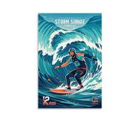 ZLLJXFZZ Sports Poster_ Storm Surge - Tsunami Surf Finals Wall Art Mural Modern Decoration Hanging Art Poster 08x12inch(20x30cm)