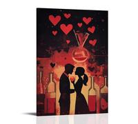 ZLLJXFZZ Valentine Poster Chemistry, Reaction Wall Art Mural Modern Decoration Hanging Art Poster 20x30inch(50x75cm)