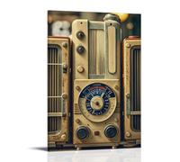 ZLLJXFZZ Vintage Radio Poster Wall Art Mural Modern Decoration Hanging Art Poster 24x36inch(60x90cm)