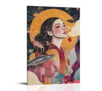 ZLLJXFZZ Zodiac Poster Aquarius, Innovator Wall Art Mural Modern Decoration Hanging Art Poster 16x24inch(40x60cm)