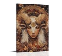 ZLLJXFZZ Zodiac Poster Aries, Pioneer Spirit Wall Art Mural Modern Decoration Hanging Art Poster 12x18inch(30x45cm)