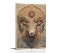 ZLLJXFZZ Zodiac Poster Aries, Pioneer Spirit Wall Art Mural Modern Decoration Hanging Art Poster 20x30inch(50x75cm)