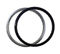 ZLLYGMD Motorcycle repair parts 6061 Black/White Motorcycle Rim Aviation Aluminum Front Circle 1.85x21 36 Spoke Hole 185 x 21 1.85-21 Rims(Silver White Color)