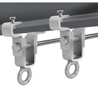 ZLLZPZD I-Beam Hanger for Heavy Bags Steel Beam Clamp Punching Bag Hanging Adjustable Beam Punching Bag Bracket Can Withstand 204 kg Gravity Suitable for Punching Bags and Hanging Chairs 2Pcs