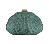 ZLM BAG US Glitter Seashell Evening Clutch Purse Mini Chain Crossbody Bag Pu Leather Shell Pearl Shoulder Bag