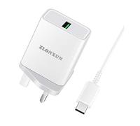 ZLONXUN Fast Charger Plug for Samsung Galaxy A15/A35/A25/A50/A05S/A51/A34/M33/M31/M13/M32/M23/M52/M53/M22,Galaxy Tab A8/A7/A7 Lite/S6 Lite/S7 FE/S8.and 1.5M Cable