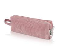 Zloptuoe Corduroy Fabric Pencil Case, Small Pencil Case, Cute Pencil Case, Organiser for Stationery for Teenagers, Girls, Students, Boys, pink, pencil case