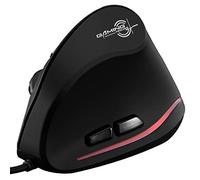 ZLOT Wired Vertical Mouse,Ergonomic Design USB LED Optical Mouse with 6 Buttons and 4 Adjustable Sensitivity 1200/1600/2400/3200 DPI for Office, Gaming, PC, Computer,Laptop,Desktop,Black …