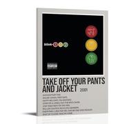 ZLOZJDBH Blink-182 Take Off Your Pants And Jacket Posters Wall Art Canvas Aesthetic Poster Painting Decor For Living Room Bed Room Elegant Poster 20x30inch(50x75cm) Frame-style