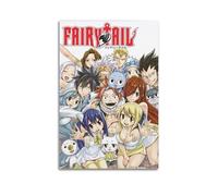 ZLOZJDBH Fairy Tail Anime (2) Posters Vintage Wall Art Canvas Aesthetic Poster Music And Movies Decorative Painting for Living Room Bed Room 12x18inch(30x45cm) Unframe-style