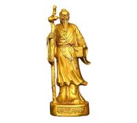 ZLPOFHS Copper Hua Tuo Physician Statue Ancient Chinese Medicine Master Pharmacy Store Desktop Home Decor Crafts