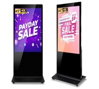 ZLPOWER 43" Digital Signage Kiosk Non Touch Screen Digital Kiosks Interactive Displays Wall Mounted 4K IPS LCD Screen Commercial Totem with Android 11 System Interactive Advertising Media Player