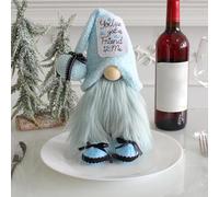 Zlqemik Blue Gnome, Christmas Gnomes Decorations, Gnomes Decorations For Home, Christmas Faceless Dwarf Stuffed Plush, 27x13x8cm, For Home Kitchen Farmhouse