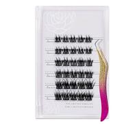 Z'LRAQI BEAUTY Self-Adhesive Cluster Eyelashes, Glue- Individual Lash Extensions for Voluminous Look, Easy Application & -Lasting Wear, Comfortable F