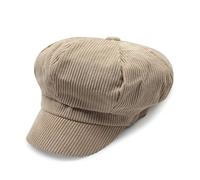 ZLSLZ Womens Retro Corduroy Ivy Newsboy Paperboy Cabbie Gatsby Painter Hats Caps - beige - One Size
