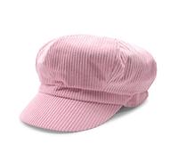 ZLSLZ Womens Retro Corduroy Ivy Newsboy Paperboy Cabbie Gatsby Painter Hats Caps - Pink - One Size