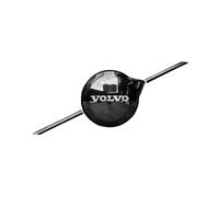 ZLSXTN Black Front Grill Emblem Cover for Volvo XC40 B4 2022 2023 2024 2025,Emblem Logo Overlay Sticker ABS Metal Badge Trim Decal Protector Scratch Resistant Car Exterior Decor Accessories