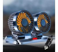 ZLSXTN Car Fan for Fiat Panda Hatchback,USB Cooling Fan Car Desk Fans Cooling Table Fan 360° Rotatable 12/24 Volt DC Fan Portable Cooler Fan For Car Dashboard Home Office Car Accessories