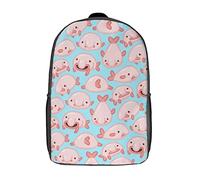 Zltegako Blob Fish Blobfish Printed Backpack 17 Inch Shoulders Daypack Large Capacity Laptop Bag for Men Women