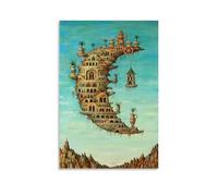 ZLTOFJ Living on The Moon Salvador Dali - Film Movie PosterModern Family Bedroom Office Decoration Celebrity Singer Music Movie Cartoon Poster Art Poster20x30inch(50x75cm) Unframe-style