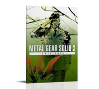 ZLTOFJ Metal Gear Solid 3 Subsistence PosterModern Family Bedroom Office Decoration Celebrity Singer Music Movie Cartoon Poster Art Poster24x36inch(60x90cm) Frame-style