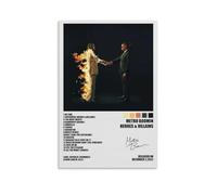 ZLTOFJ Metro Boomin Heroes&Villains Music PosterModern Family Bedroom Office Decoration Celebrity Singer Music Movie Cartoon Poster Art Poster12x18inch(30x45cm) Unframe-style