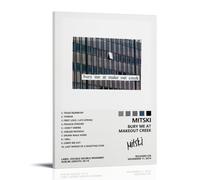 ZLTOFJ Mitski Bury Me at Makeout Creek Music PosterModern Family Bedroom Office Decoration Celebrity Singer Music Movie Cartoon Poster Art Poster16x24inch(40x60cm) Frame-style