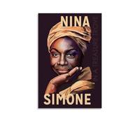 ZLTOFJ Nina SimoneModern Family Bedroom Office Decoration Celebrity Singer Music Movie Cartoon Poster Art Poster20x30inch(50x75cm) Unframe-style