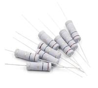 ZLTXFDD 50PCS/Lot 5W Carbon Film Resistors 0.1R~1M 2 3.3 4.7 10 18 22 36 47 68 100 220 330 470R 1K 2.2K 3K 10K 22K 4K7 100K 200K 300K 5%(300K Ohm)
