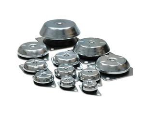 ZLTXFDD XXHJ Bell Type Metal Shock Absorber Generator Set Water Pump Diesel Engine Air Compressor Cushion Shockproof Rubber Foot(M10-63x35mm)