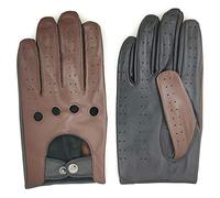 ZLUXURQ Mens Italian Design Soft And Thin Excellent Lambskin Leather Touchscreen Driving Gloves