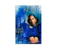 ZLWZPZLN ALICIA KEYS Famous Singer Pop Music Canvas Poster Wall Art Decorative Painting Bedroom Painting Posters 24x36inch(60x90cm) Unframe-style
