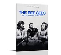 ZLWZPZLN Bee Gees Famous Singer Pop Music Canvas Poster Wall Art Decorative Painting Bedroom Painting Posters 16x24inch(40x60cm) Frame-style