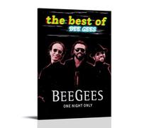 ZLWZPZLN Bee Gees Famous Singer Pop Music Canvas Poster Wall Art Decorative Painting Bedroom Painting Posters 08x12inch(20x30cm) Frame-style