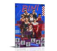ZLWZPZLN Bini Famous Singer Pop Music Canvas Poster Wall Art Decorative Painting Bedroom Painting Posters 12x18inch(30x45cm) Frame-style