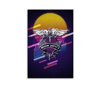 ZLWZPZLN Bon Jovi Famous Singer Pop Music Canvas Poster Wall Art Decorative Painting Bedroom Painting Posters 16x24inch(40x60cm) Unframe-style