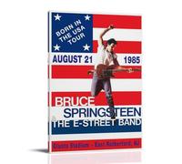 ZLWZPZLN Bruce Springsteen Famous Singer Pop Music Canvas Poster Wall Art Decorative Painting Bedroom Painting Posters 24x36inch(60x90cm) Frame-style