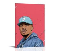 ZLWZPZLN Chance The Rapper Famous Singer Pop Music Canvas Poster Wall Art Decorative Painting Bedroom Painting Posters 24x36inch(60x90cm) Frame-style