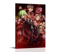 ZLWZPZLN Code Geass Lelouch of The Rebellion Popular Anime Classic Anime Canvas Poster Wall Art Decorative Painting Bedroom Painting Posters 20x30inch(50x75cm) Frame-style