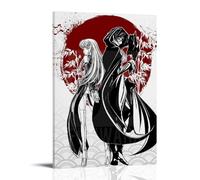 ZLWZPZLN Code Geass Lelouch of The Rebellion Popular Anime Classic Anime Canvas Poster Wall Art Decorative Painting Bedroom Painting Posters 24x36inch(60x90cm) Frame-style