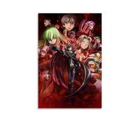 ZLWZPZLN Code Geass Lelouch of The Rebellion Popular Anime Classic Anime Canvas Poster Wall Art Decorative Painting Bedroom Painting Posters 16x24inch(40x60cm) Unframe-style