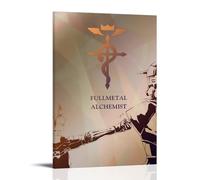 ZLWZPZLN Fullmetal Alchemist Popular Anime Classic Anime Canvas Poster Wall Art Decorative Painting Bedroom Painting Posters 08x12inch(20x30cm) Frame-style