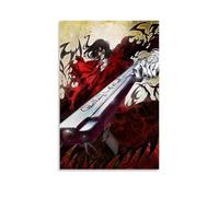 ZLWZPZLN Hellsing Ultimate Popular Anime Classic Anime Canvas Poster Wall Art Decorative Painting Bedroom Painting Posters 20x30inch(50x75cm) Unframe-style