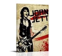 ZLWZPZLN Joan Jett Famous Singer Pop Music Canvas Poster Wall Art Decorative Painting Bedroom Painting Posters 12x18inch(30x45cm) Frame-style